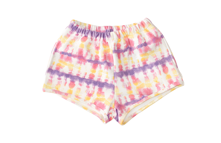 Adult Sweat Shorts - Sunset Tie Dye