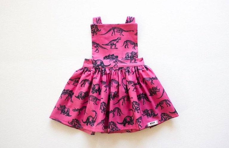 Baby Pinafore Dress in Dino - Dino