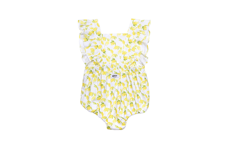 Bubble Romper In Lemons