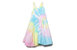 Cross Back Twirly Dress - Pastel Tie Dye