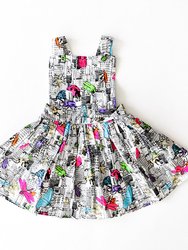 Girls Pinafore Dress - Bug Invasion