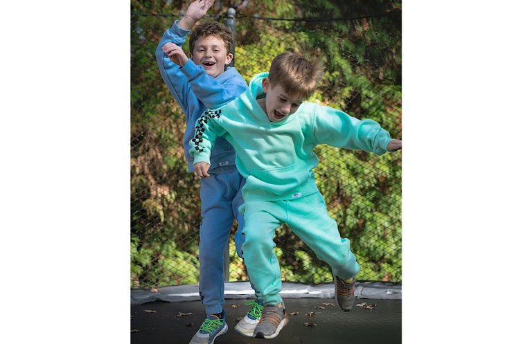 Kids Hand Dyed Checkerboard Hoodie