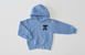 Kids Hand Dyed Hoodie In Blue - Blue