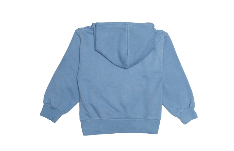 Kids Hand Dyed Hoodie In Blue