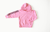 Kids Hand Dyed Hoodie In Pink Checkerboard - Pink