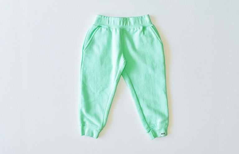 Kids Hand Dyed Joggers - Green