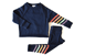 Kids Navy Cropped Sweatshirt With Rainbow Stripes