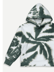 Kids Tie Dye Hoodie - Dark Green