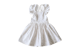 Ruffle Sleeve Dress in Light Zebra - Light Zebra