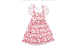 Ruffle Sleeve Dress In Strawberries