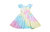 Ruffle Twirly Dress - Pastel Tie Dye