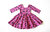 Twirly Dress in Dino - Hot Pink