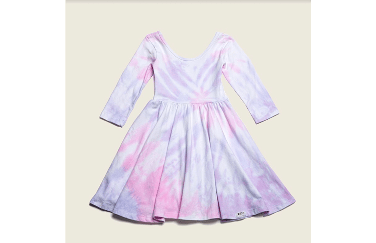 Twirly Dress in Spun Sugar Tie Dye - Spun Sugar Tie Dye