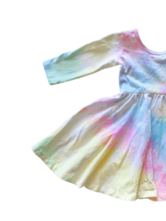 Twirly Pastel Tie Dye Dress