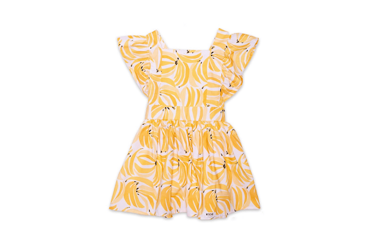 Vintage Inspired Dress In Bananas - Bananas