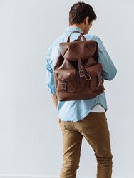 Leather Rucksack Backpack