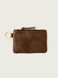 Leather Zip Key Pouch