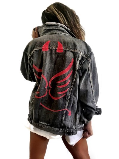 Wren + Glory Devil' Denim Jacket product