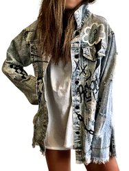 Graffiti Girl' Denim Jacket