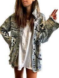 Graffiti Girl' Denim Jacket