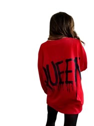 Queening' Painted Sweatshirt