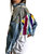 Rainbow Spike Denim Jacket - Blue Denim