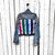 Rainbow Spike Denim Jacket