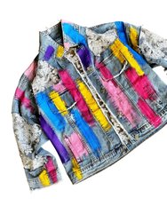 Rainbows and Lace' Denim Jacket