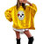 Sugar Skull Painted Sweatshirt - Yellow
