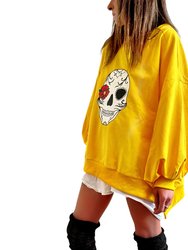 Sugar Skull Painted Sweatshirt