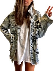 Graffiti Girl' Denim Jacket