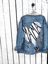 Mama' Denim Jacket - Lighter Blue Denim