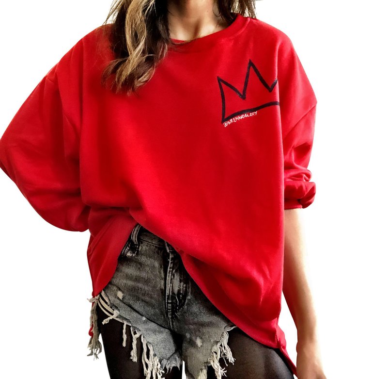 Queening' Painted Sweatshirt