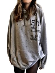 Shh' Painted Hoodie