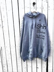 Shh' Painted Hoodie