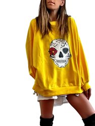 Sugar Skull Painted Sweatshirt