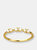 Demi-Paired Diamond Ring - Yellow Gold