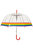X-Brella Rainbow Border Dome Umbrella (Clear/Red) (One Size) - Clear/Red