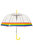 X-Brella Rainbow Border Dome Umbrella (One Size) - Clear/Yellow