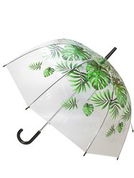 X-Brella Unisex Adults 23in Transparent Palm Stick Umbrella - Clear/Green