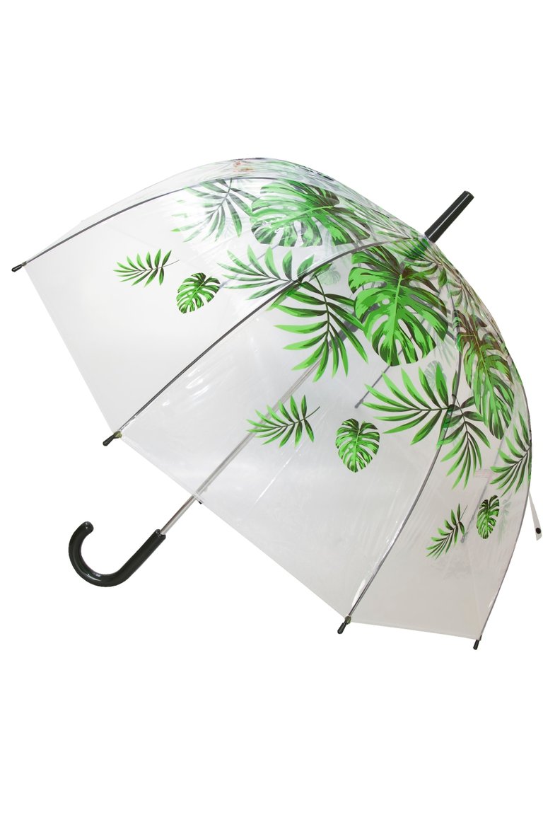 X-Brella Unisex Adults 23in Transparent Palm Stick Umbrella - Clear/Green