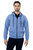 Active Sport Casual Fleece Hoodie With Zipper - Heather Blue