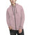 Active Sport Casual Fleece Hoodie With Zipper - Pink