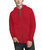 Active Sport Casual Fleece Hoodie With Zipper - Red