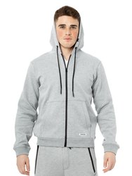 Active Sport Casual Fleece Hoodie With Zipper