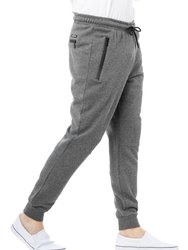 Active Sport Casual Jogger Fleece Pants With Zipper Pockets - Sienna