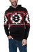 Aztec Hooded Sweater - Black