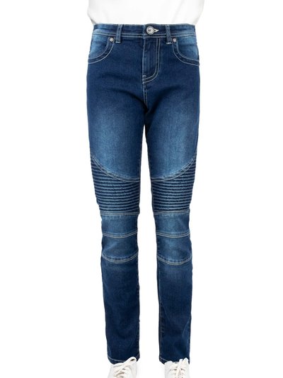 X RAY Big Boys Slim Fit Biker Denim Jeans product