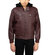 Boys Motorcycle Pu Leather Jeans With Hoodie - Burgundy