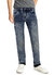 Boy's Slim Fit Light Washed Denim Jean Pants With Minor Rips - Light Wash